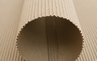 Sheet of Corrugated Paper Treated with Paper Shield